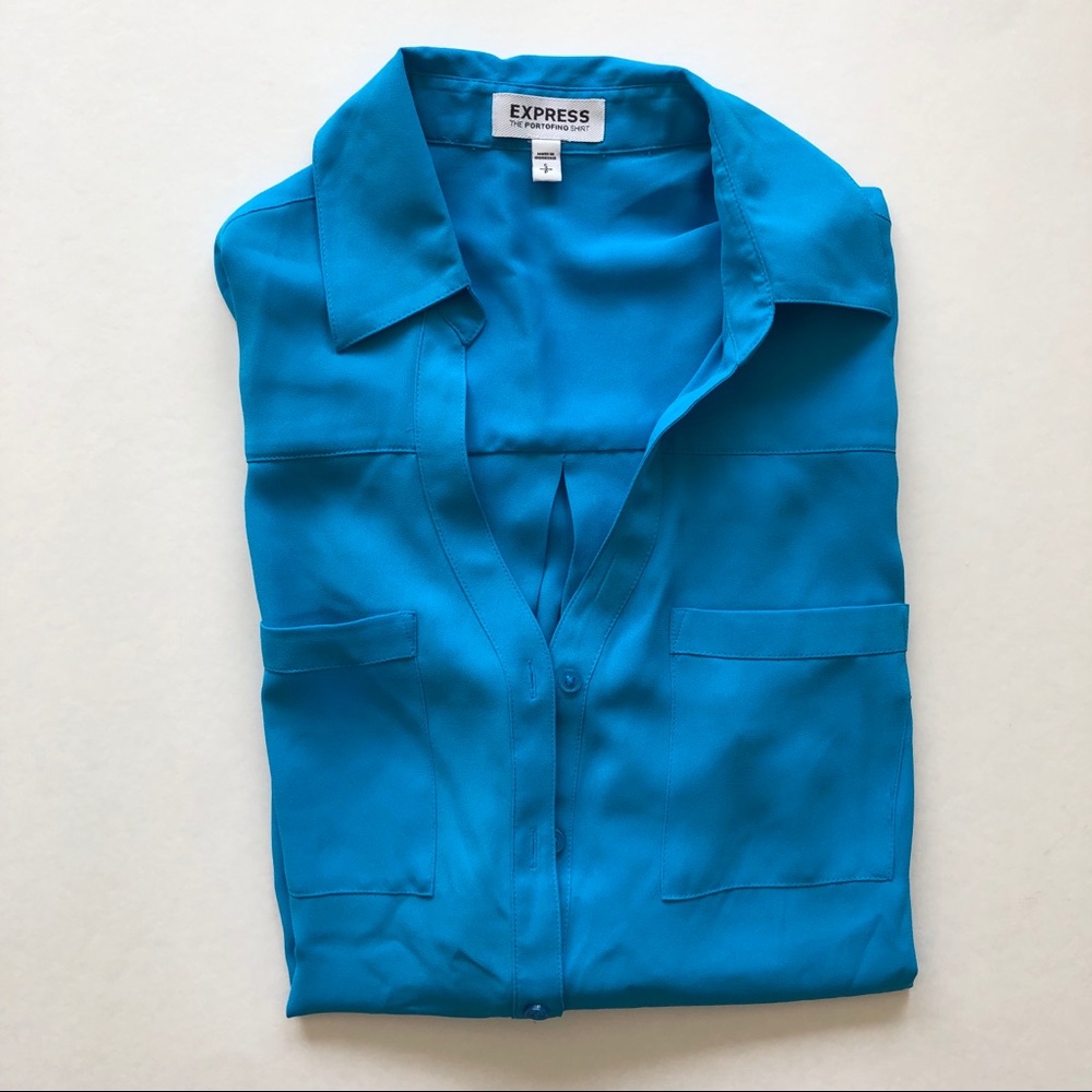 Express blue Portofino button down